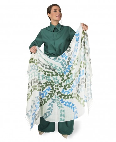 Палантин Унисекс HAND.W40-PAPILLON/BLANCHE